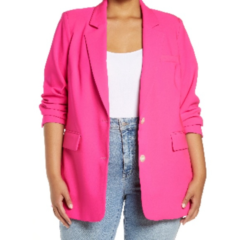 Vince Camuto Pink Blazer Modern Oversized Fit